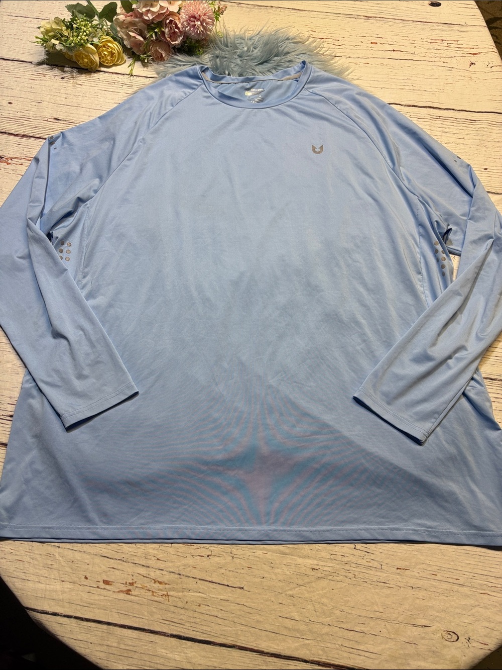 Northyard Light Blue Long-Sleeve Performance Shirt sz 4XL